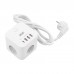 Мережевий фільтр живлення 2E 3*USB-A, 1*USB-C, 1.5м, white (2E-ADC331WH)