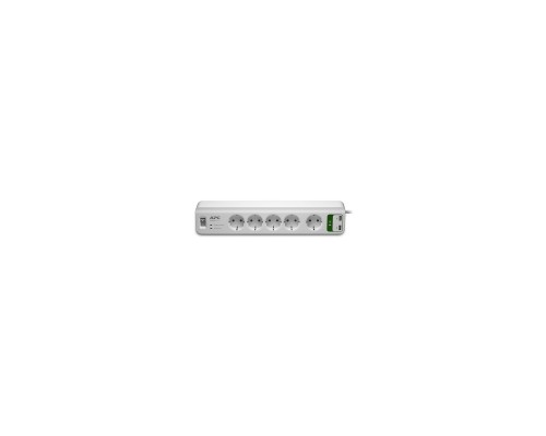 Мережевий фільтр живлення APC Essential SurgeArrest 5 outlets ++ 2 USB (5V, 2.4A) (PM5U-RS)
