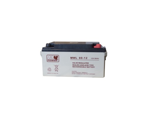 Батарея до ДБЖ MWPower AGM 12V-80Ah (MWL 80-12)