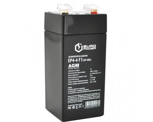 Батарея до ДБЖ Europower EP4-4F1, 4V-4Ah (EP4-4F1)