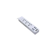 Мережевий фільтр живлення Voltronic TВ-Т08, 3роз, 4*USB White (ТВ-Т08-White)