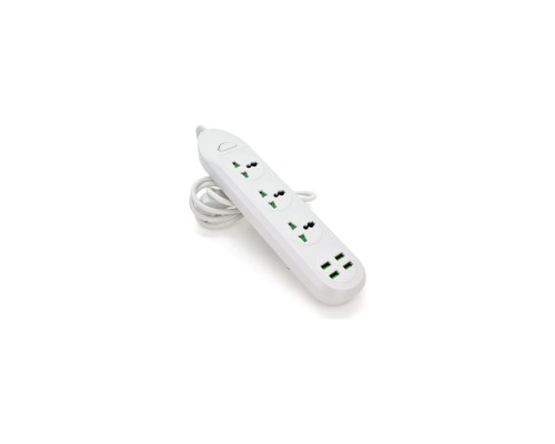 Мережевий фільтр живлення Voltronic TВ-Т16mini, 3роз, 4*USB White (ТВ-Т16mini-White)