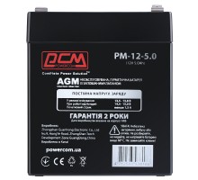 Батарея до ДБЖ Powercom PM-12-5.0, 12V 5Ah (PM-12-5.0)