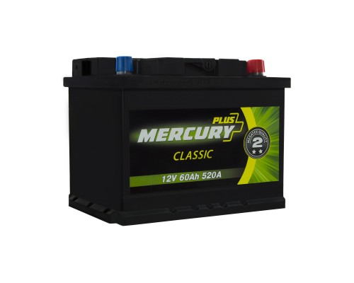 Акумулятор автомобільний MERCURY battery CLASSIC Plus 60Ah (P47295)