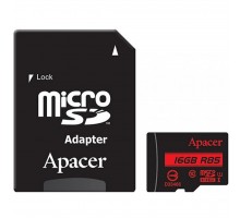 Карта пам'яті Apacer 16GB microSDHC Class10 UHS-I U1 (R85 MB/s) (AP16GMCSH10U5-R)
