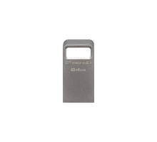 USB флеш накопичувач Kingston 64GB DataTraveler Micro USB 3.1 (DTMC3/64GB)