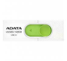 USB флеш накопичувач ADATA 128GB UV320 White/Green USB 3.1 (AUV320-128G-RWHGN)