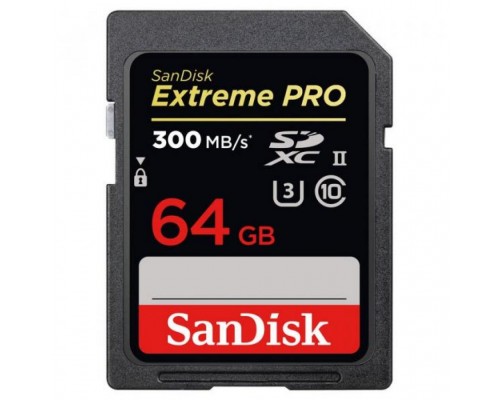 Карта памяти SANDISK 64GB SDXC class 10 UHS-II 4K Extreme Pro (SDSDXPK-064G-GN4IN)