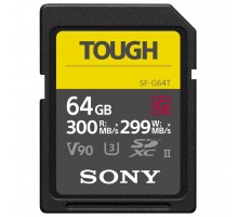 Карта пам'яті SONY 64GB SDXC class 10 UHS-II U3 V90 Tough (SF64TG)