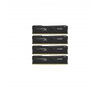 Модуль пам'яті для комп'ютера DDR4 128GB (4x32GB) 3200 MHz HyperX Fury Black Kingston Fury (ex.HyperX) (HX432C16FB3K4/128)