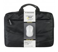 Сумка для ноутбука Tucano 15.6" SLIM BAG IDEALE + Wireless mouse, Black (BU-BIDEA-WM)