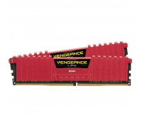 Модуль пам'яті для комп'ютера DDR4 32GB (2x16GB) 3000 MHz Vengeance LPX Red CORSAIR (CMK32GX4M2B3000C15R)