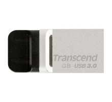 USB флеш накопитель Transcend 32GB JetFlash OTG 880 Metal Silver USB 3.0 (TS32GJF880S)