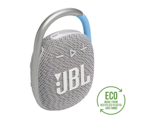 Акустична система JBL Clip 4 Eco White (JBLCLIP4ECOWHT)