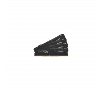 Модуль пам'яті для комп'ютера DDR4 32GB (4x8GB) 3000 MHz HyperX Fury Black Kingston Fury (ex.HyperX) (HX430C15FB3K4/32)