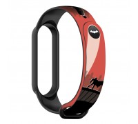 Ремінець до фітнес браслета Armorstandart Superhero для Xiaomi Mi Band 7/6/5 Bat siluet Black (ARM59264)