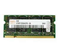 Модуль пам'яті для ноутбука SoDIMM DDR2 2GB 800 MHz Hynix (HYMP125S64CP8-S6 / HMP125S6EFR8C-S6)