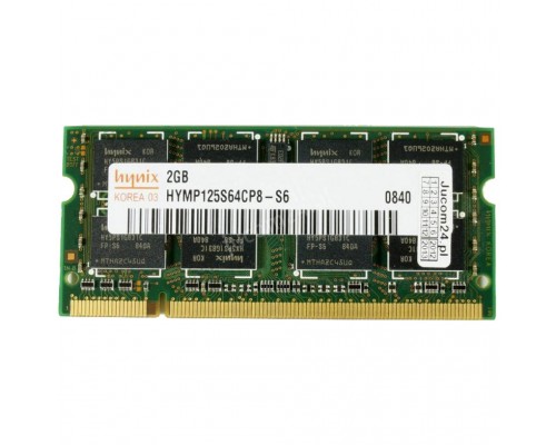 Модуль памяти для ноутбука SoDIMM DDR2 2GB 800 MHz Hynix (HYMP125S64CP8-S6 / HMP125S6EFR8C-S6)