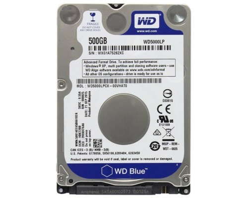 Жорсткий диск для ноутбука 2.5" 500GB WD (WD5000LPZX)