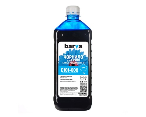 Чорнило Barva EPSON L4150/L4160 (101) 1л CYAN (E101-608)