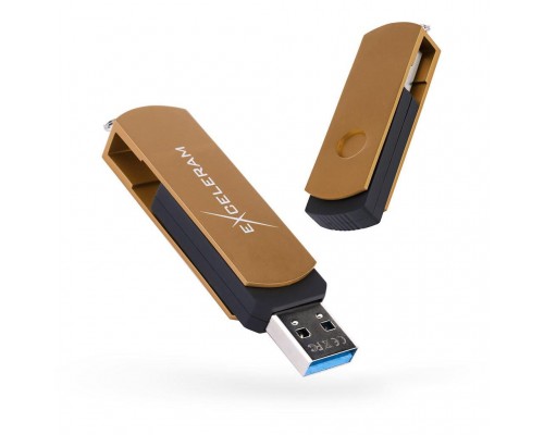 USB флеш накопичувач eXceleram 128GB P2 Series Brown/Black USB 3.1 Gen 1 (EXP2U3BRB128)