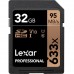 Карта пам'яті Lexar 32GB SDHC class 10 UHS-I U1 V10 633x Professional (LSD32GCB633)