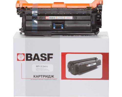 Картридж BASF для HP CLJ CP4025dn/4525xh аналог CE261A Cyan (KT-CE261A)