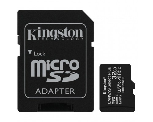 Карта памяти Kingston 32GB micSDHC class 10 A1 Canvas Select Plus (SDCS2/32GB)