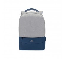 Рюкзак для ноутбука RivaCase 15.6" 7562 Anti-theft, water-repellent, Grey / Dark Blue (7562Grey/DarkBlue)