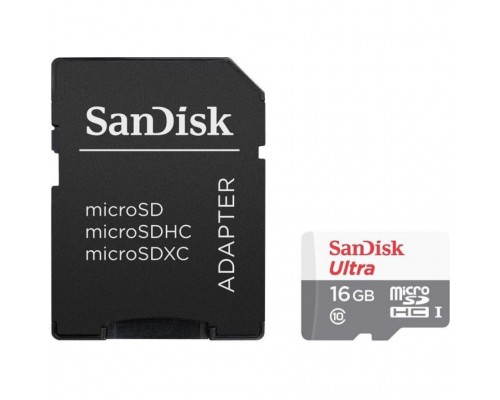 Карта пам'яті SanDisk 16GB microSD Class 10 UHS-I Ultra (SDSQUNS-016G-GN3MA)