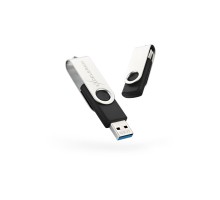 USB флеш накопичувач eXceleram 64GB P1 Series Silver/Black USB 3.1 Gen 1 (EXP1U3SIB64)