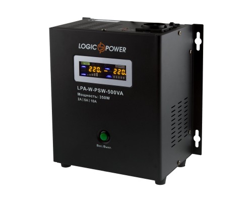 Пристрій безперебійного живлення LogicPower LPA- W - PSW-500VA, 2A/5А/10А (7145)