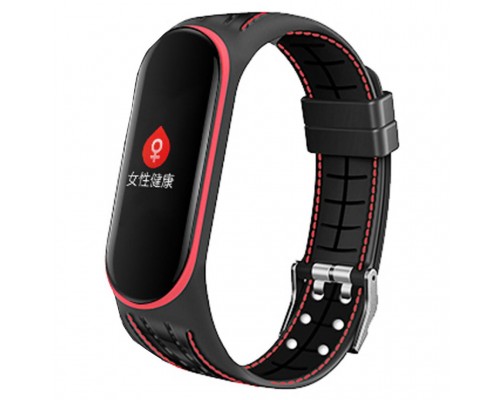 Ремінець до фітнес браслета BeCover Lattice Style для Xiaomi Mi Smart Band 5 Red (705162)