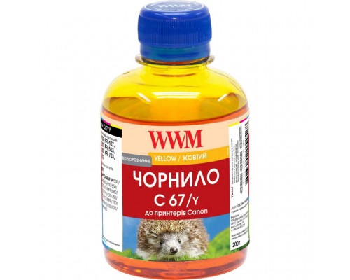 Чорнило WWM Canon IPF-107 200г Yellow IPF-107Y (C67/Y)