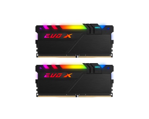 Модуль пам'яті для комп'ютера DDR4 16GB (2x8GB) 3200 MHz Evo X Hybrid Independent Light GEIL (GEXSB416GB3200C16ADC)
