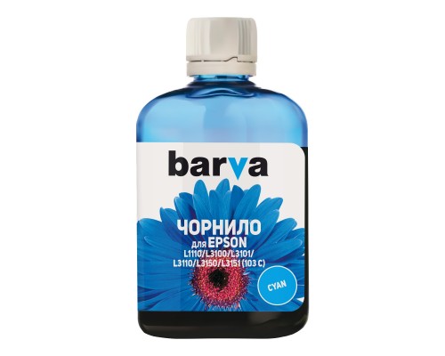 Чорнило Barva EPSON L1110/L3100 (103) 100мл CYAN (E103-691)