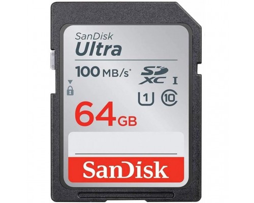 Карта пам'яті SanDisk 64GB SDXC class 10 UHS-I Ultra (SDSDUNR-064G-GN6IN)