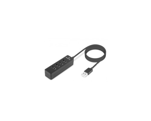 Концентратор REAL-EL HQ-174 USB-A 2.0 1.2m black (EL123110006)