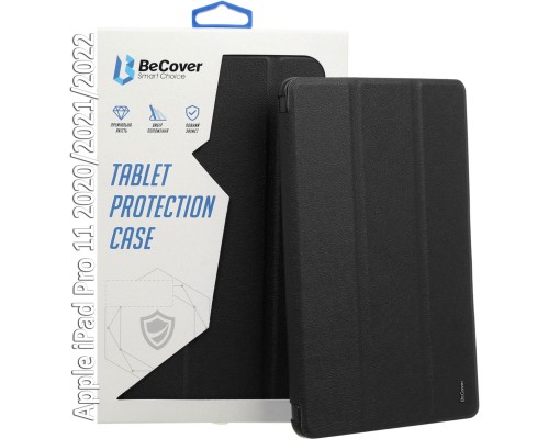 Чохол до планшета BeCover Tri Fold Soft TPU Silicone Apple iPad Pro 11 2020/2021/2022 Black (709710)