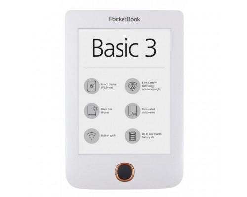 Електронна книга PocketBook 614 Basic 3 White (PB614-2-D-CIS)