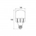 Лампочка EUROELECTRIC Plastic 30W E27 4000K 220V (LED-HP-30274(P))