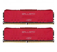 Модуль пам'яті для комп'ютера DDR4 16GB (2x8GB) 3000 MHz Ballistix Red MICRON (BL2K8G30C15U4R)