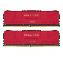 Модуль памяти для компьютера DDR4 16GB (2x8GB) 3000 MHz Ballistix Red MICRON (BL2K8G30C15U4R)