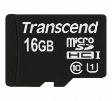 Карта пам'яті Transcend 16Gb microSDHC Class10 UHS-I (TS16GUSDCU1)