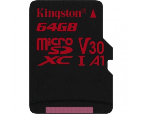 Карта пам'яті Kingston 64GB microSDXC class 10 UHS-I U3 (SDCR/64GBSP)