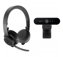 Веб-камера Logitech Pro Personal Video Collaboration Kit (Zone Wireless + BRIO) (991-000309)