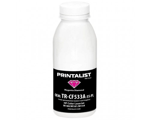 Тонер HP CLJ M180/M181/M154 35г Magenta Printalist (TR-CF533A-35-PL)