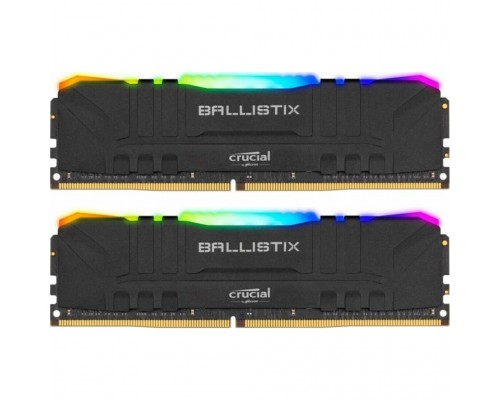 Модуль пам'яті для комп'ютера DDR4 16GB (2x8GB) 3600 MHz Ballistix Black RGB MICRON (BL2K8G36C16U4BL)