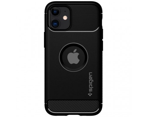 Чохол до моб. телефона Spigen iPhone 12 mini Rugged Armor, Matte Black (ACS01743)