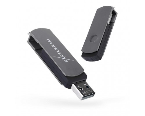 USB флеш накопичувач eXceleram 16GB P2 Series Gray/Black USB 2.0 (EXP2U2GB16)